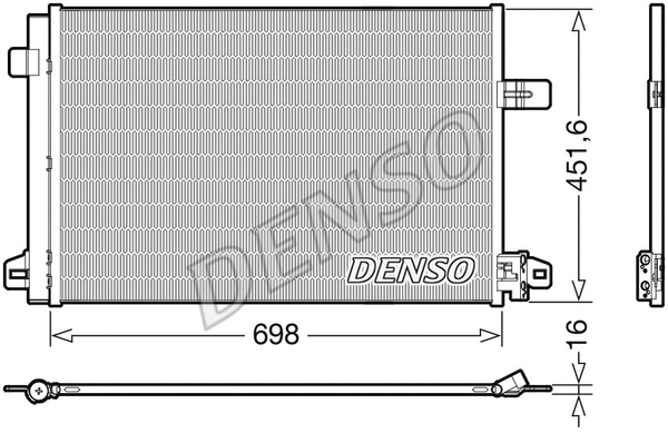 DCN32028 DENSO Радиатор кондиционера