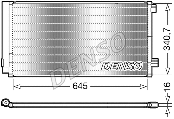 DCN06020 DENSO Радиатор кондиционера