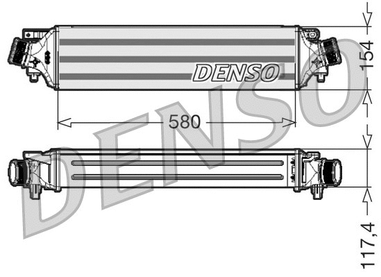 DIT01002 DENSO Интеркулер