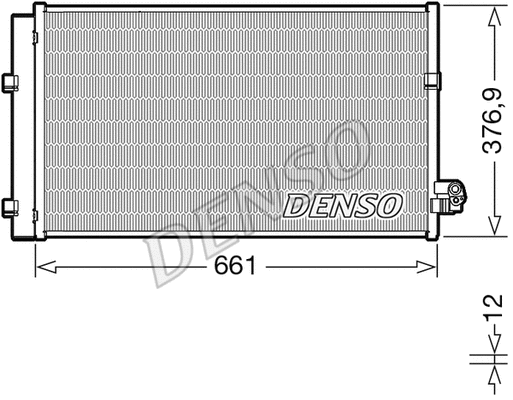 DCN05106 DENSO Радиатор кондиционера