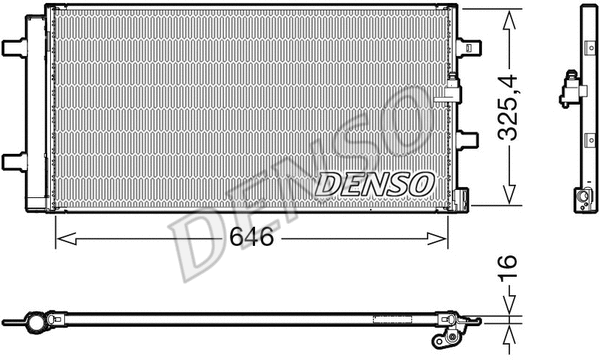DCN02041 DENSO Радиатор кондиционера