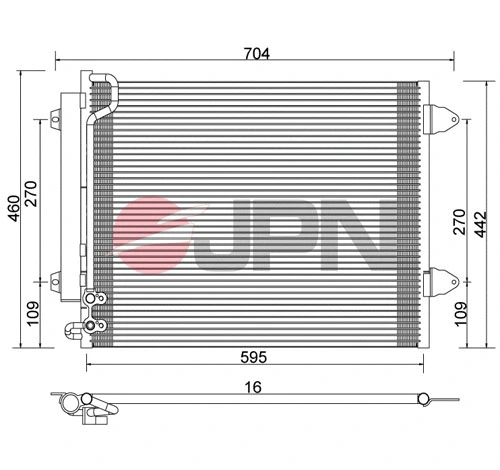 60C9141JPN JPN Радиатор кондиционера