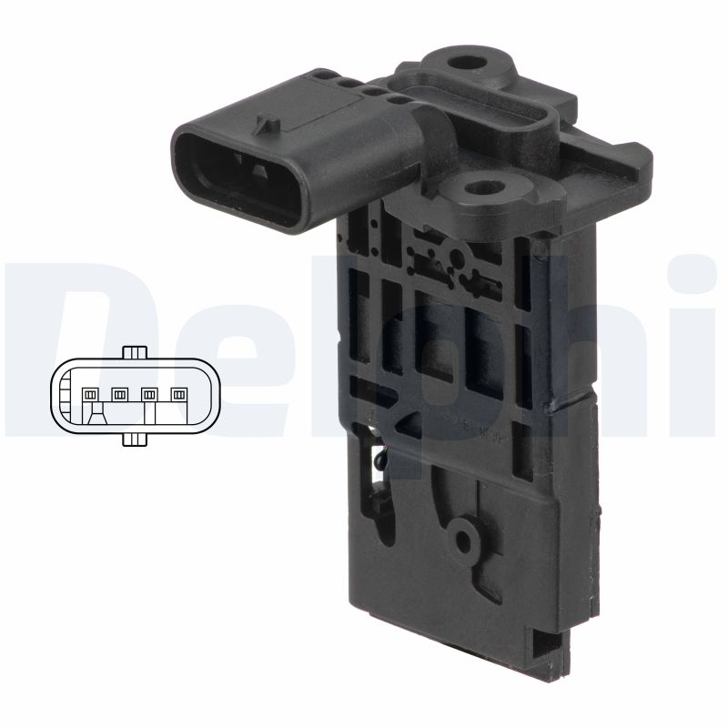 AF1076612B1 DELPHI Витратомір повітря (4 pin, картрідж) FORD C-MAX II, FOCUS III, KUGA II, TOURNEO CONNECT V408 NADWOZIE WIELKO, TRANSIT CONNECT V408 1.5D/2.0D 09.14-