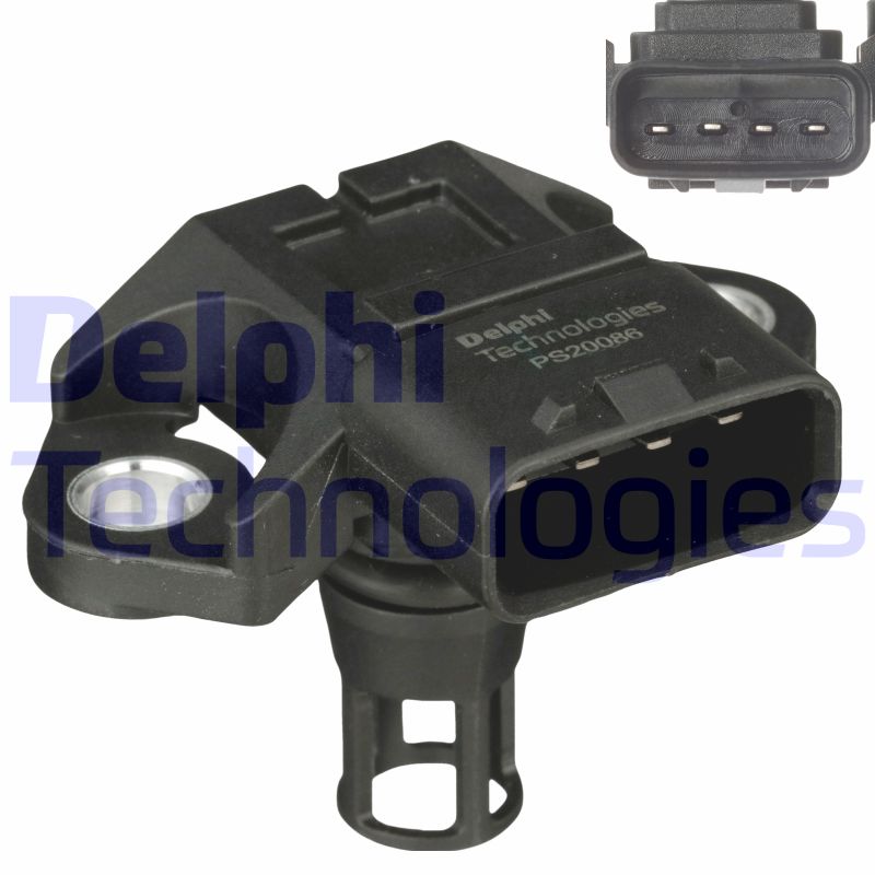 PS2008612B1 DELPHI Датчик тиску у впускному колекторі (4 pin) LEXUS GS, GX, IS III, LC, LS, RC, RX  TOYOTA AURIS, LAND CRUISER 200, PRIUS, PRIUS PLUS, YARIS 1.5-4.6 06.08-