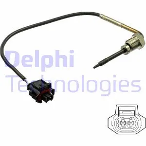 TS30208 DELPHI Датчик температури вихлопних газів (після каталізатора) CHEVROLET CAPTIVA, EPICA  OPEL ANTARA A 2.0D 08.06-