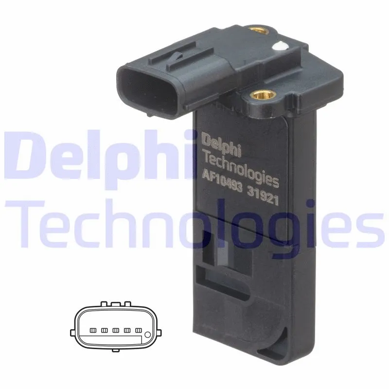 AF1049312B1 DELPHI Витратомір повітря (5 pin, картрідж) CHEVROLET CAPTIVA  OPEL ANTARA A, INSIGNIA B, INSIGNIA B GRAND SPORT 1.6D/2.0D/2.2D 10.06-