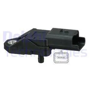 PS10173 DELPHI Датчик тиску у впускному колекторі (3 pin) CITROEN C1, C2, C2 ENTERPRISE, C3 I, C3 II, C3 PLURIEL, C5 I, C5 II, C8, JUMPY I, NEMO, XANTIA  FIAT SCUDO, ULYSSE  FORD FIESTA V 1.4D-2.2D 06.98-