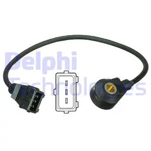 AS10223 DELPHI Датчик детонації CITROEN C5 I, C5 II, C5 III, C6, C8, EVASION, XANTIA, XM, ZX  PEUGEOT 306, 405 II, 406, 407, 605, 607, 806, 807  RENAULT ESPACE III, LAGUNA I, SAFRANE I, SAFRANE II 2.0/3.0 08.89-