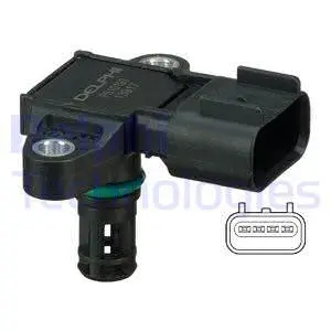 PS10193 DELPHI Датчик тиску у впускному колекторі (4 pin) FORD FOCUS I 1.4/1.6/1.6ALK 10.98-03.05