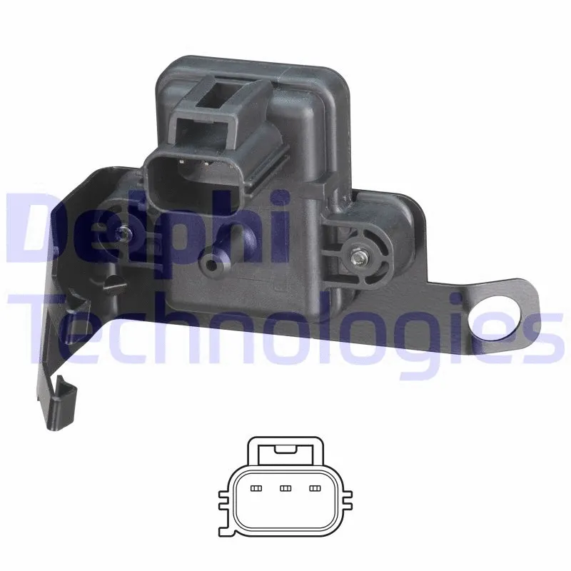 PS10213 DELPHI Датчик тиску у впускному колекторі (3 pin) FORD FOCUS I 1.8D 03.01-03.05