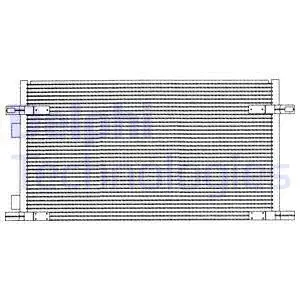 TSP0225212 DELPHI Радиатор кондиционера