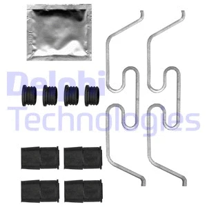 LX0719 DELPHI Монтажний набір гальмівних колодок передн VOLVO C40, S60 III, S90 II, V60 II, V90 II, XC40, XC60 II, XC90 II  CITROEN JUMPY III, SPACETOURER  FIAT SCUDO, TALENTO  JAGUAR F-PACE 1.2-Electric 09.14-