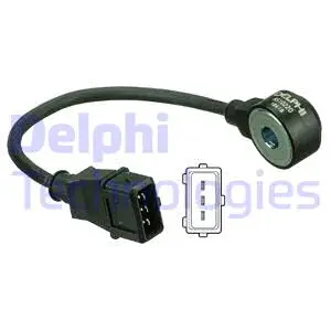 AS10220 DELPHI Датчик детонації AUDI A3, TT  SEAT ALHAMBRA, LEON, TOLEDO II  SKODA FABIA I, FABIA I PRAKTIK, OCTAVIA I  VW BORA, BORA I, GOLF IV, LUPO I, SHARAN 1.0/1.4/1.8 09.96-12.10