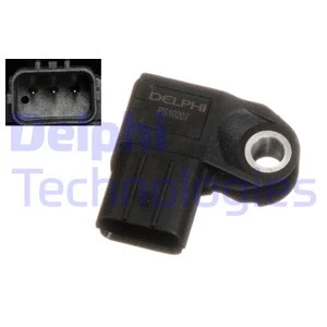 PS10207 DELPHI Датчик тиску у впускному колекторі (3 pin) HONDA ACCORD VII, CITY IV, CIVIC VII, CIVIC VIII, CR-V II, FR-V, JAZZ II, JAZZ III, LEGEND IV, STREAM 1.2-3.7 11.00-12.15