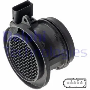 AF1033812B1 DELPHI Витратомір повітря (5 pin, модуль) MERCEDES C (CL203), C T-MODEL (S203), C T-MODEL (S204), C (W203), C (W204), CLC (CL203), CLK (A209), CLK (C209), E T-MODEL (S211), E (W211) 1.6-1.8LPG 05.02-12.18