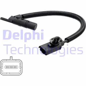 SS11345 DELPHI Датчик положення розподільчого валу FORD B-MAX, C-MAX II, ECOSPORT, FIESTA VI, FOCUS III, GALAXY II, GALAXY MK II, GRAND C-MAX, KA+ III, MONDEO IV, MONDEO V, S-MAX 1.4D-2.0D 02.10-