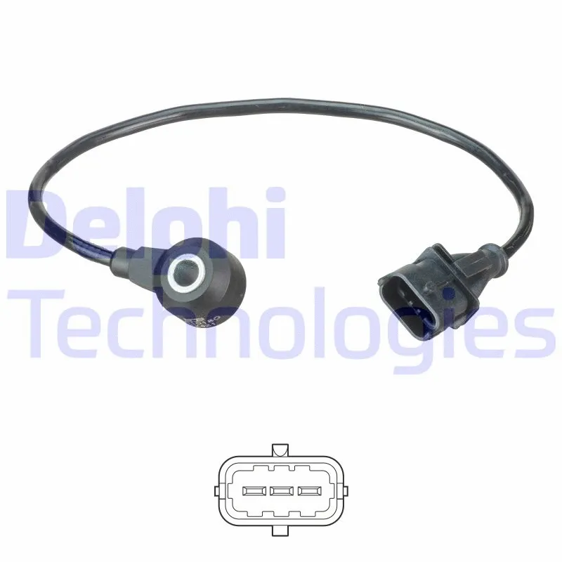AS10180 DELPHI Датчик детонації OPEL ASTRA G, ASTRA H, ASTRA H GTC, CORSA C, MERIVA A, SIGNUM, TIGRA, VECTRA B, VECTRA C, VECTRA C GTS, ZAFIRA A  SAAB 9-3 1.8 10.95-02.15
