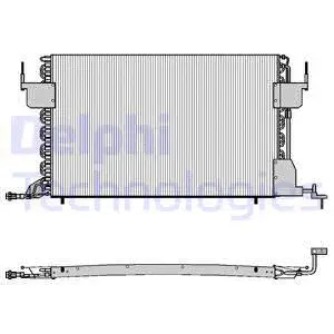 TSP0225021 DELPHI Радиатор кондиционера