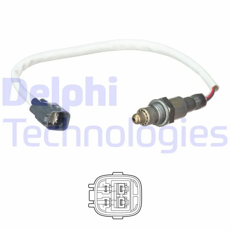ES2125312B1 DELPHI Лямбда-зонд (280мм) CITROEN C1 II  PEUGEOT 108 1.0 04.14-
