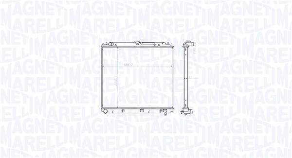 350213212800 MAGNETI MARELLI Радиатор двигателя