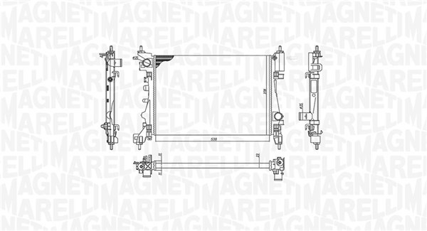 350213157900 MAGNETI MARELLI Радиатор двигателя