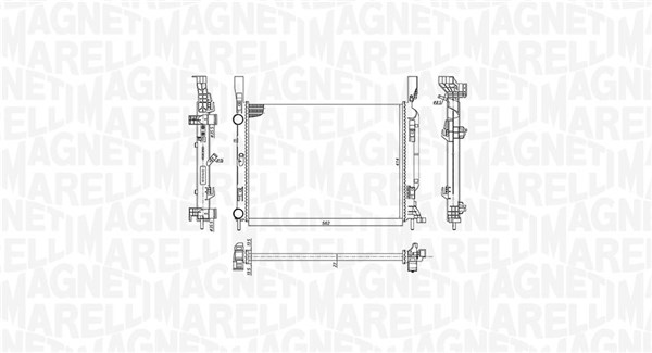 350213142600 MAGNETI MARELLI Радиатор двигателя