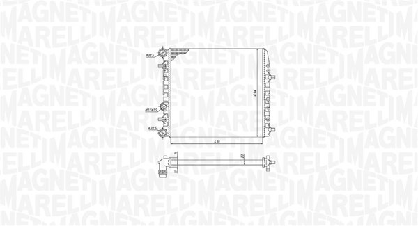 350213184600 MAGNETI MARELLI Радиатор двигателя