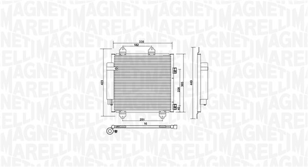 350203753000 MAGNETI MARELLI Радиатор кондиционера