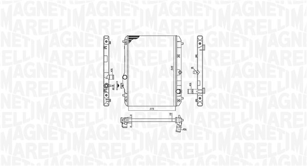 350213198600 MAGNETI MARELLI Радиатор двигателя