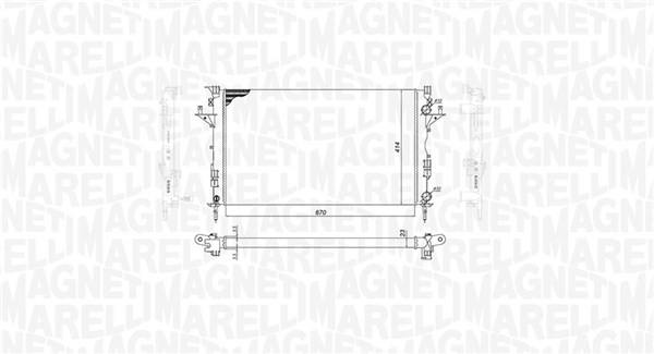 350213185800 MAGNETI MARELLI Радиатор двигателя