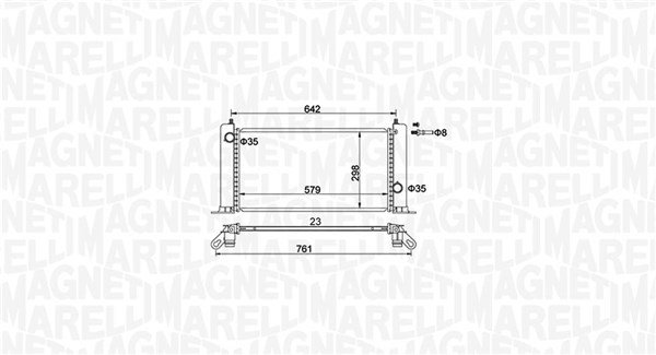 350213194500 MAGNETI MARELLI Радиатор двигателя