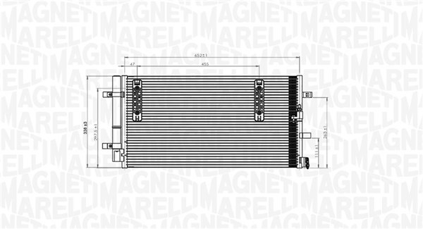 350203827000 MAGNETI MARELLI Радиатор кондиционера