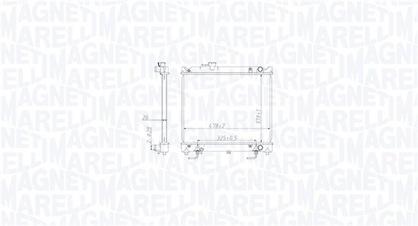 350213213800 MAGNETI MARELLI Радиатор двигателя