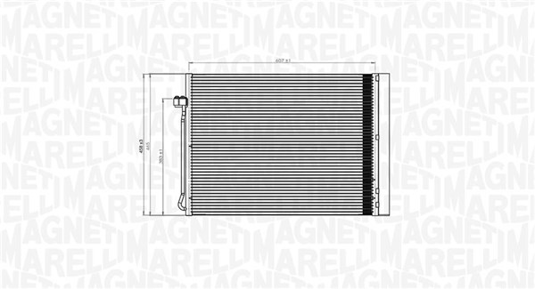 350203795000 MAGNETI MARELLI Радиатор кондиционера