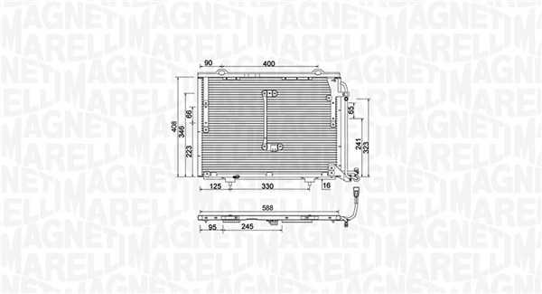 350203945000 MAGNETI MARELLI Радиатор кондиционера