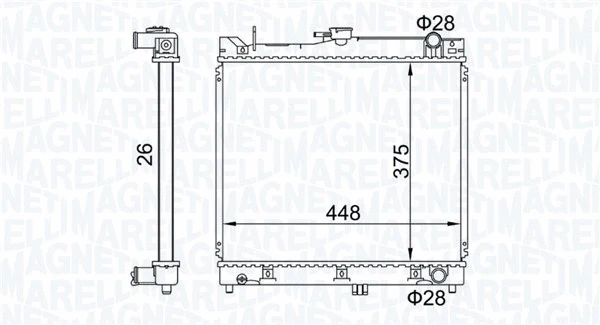 350213192700 MAGNETI MARELLI Радиатор двигателя