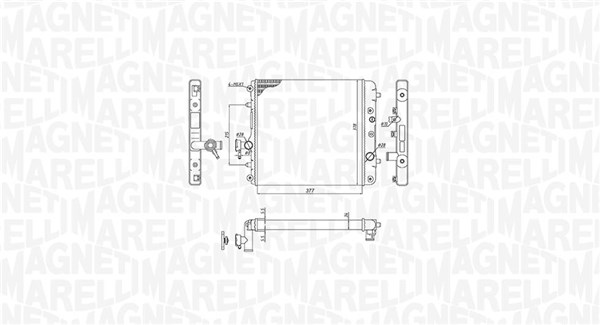 350213193100 MAGNETI MARELLI Радиатор двигателя