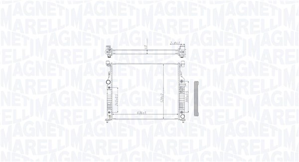 350213212500 MAGNETI MARELLI Радиатор двигателя