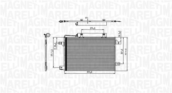350203745000 MAGNETI MARELLI Радиатор кондиционера