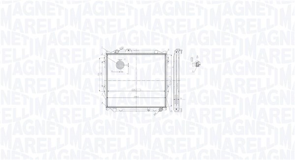 350213213900 MAGNETI MARELLI Радиатор двигателя