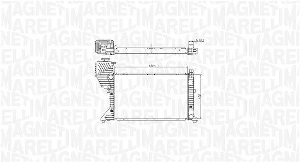 350213177400 MAGNETI MARELLI Радиатор двигателя