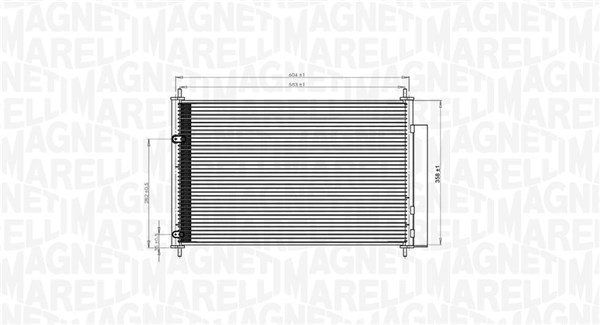 350203767000 MAGNETI MARELLI Радиатор кондиционера