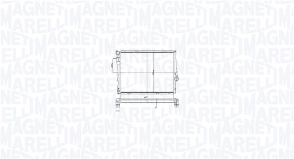 350213211700 MAGNETI MARELLI Радиатор двигателя